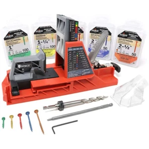 PANZERWERKZEUG Auto-Jig Taschenlochsystem mit 350-teiligem Schraubensatz - Bild 1 von 4