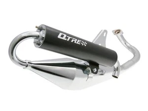 Gilera Stalker 50 (Up to 2005 - D/D) Tecnigas Q-Tre Chrome Exhaust - Picture 1 of 1