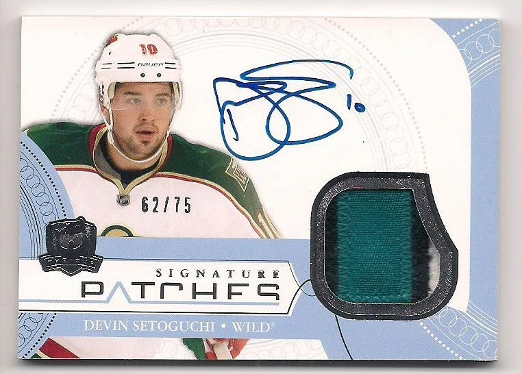 Devin Setoguchi 11-12 UD The Cup Signature Patches Jersey Patch Autograph /75 - Image 1 of 1