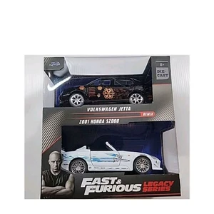 JADA TOYS 1/32 Volkswagen Jetta & 2001 HONDA S2000 FAST AND FURIOUS LEGACY SERIE - Picture 1 of 2