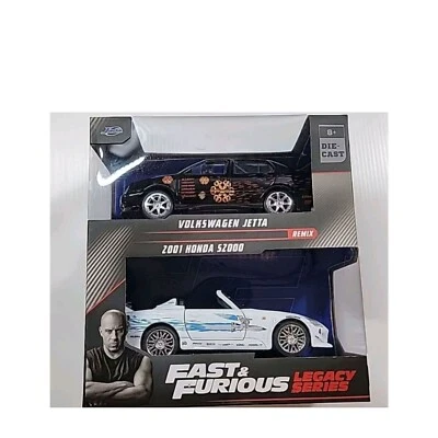 JADA TOYS 1/32 Volkswagen Jetta & 2001 HONDA S2000 FAST AND FURIOUS LEGACY SERIE - Image 1 of 2