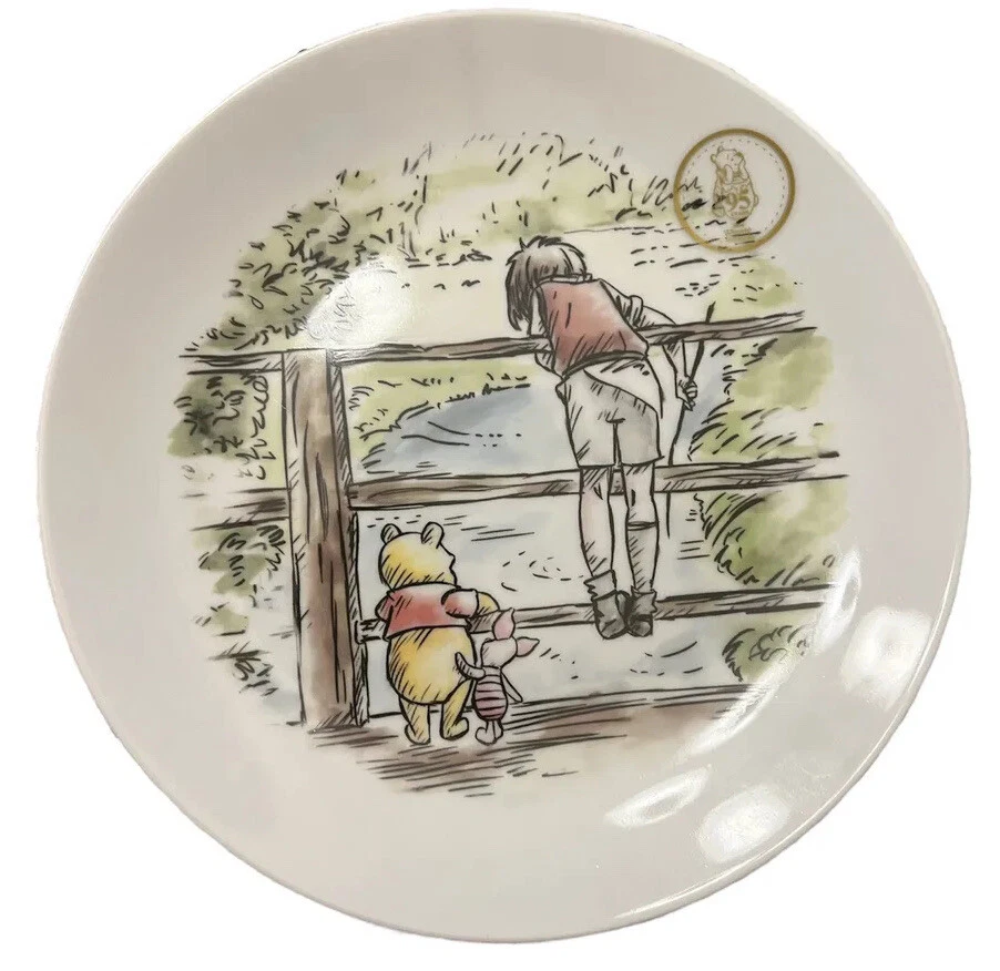 Winnie the Pooh Exploring Classic Salad Plate 8" Disney 95 years Edition ️
