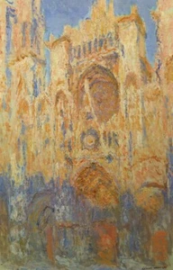 100% handmade Famous oil painting Claude Monet Reproduction,Rouen Cathedra CM053 - Picture 1 of 6