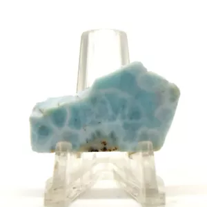 50 Karat blau Larimar grobe Platte natürlicher Kristall Pektolith Edelstein - Dominikanische Abgeordnete - Bild 1 von 5