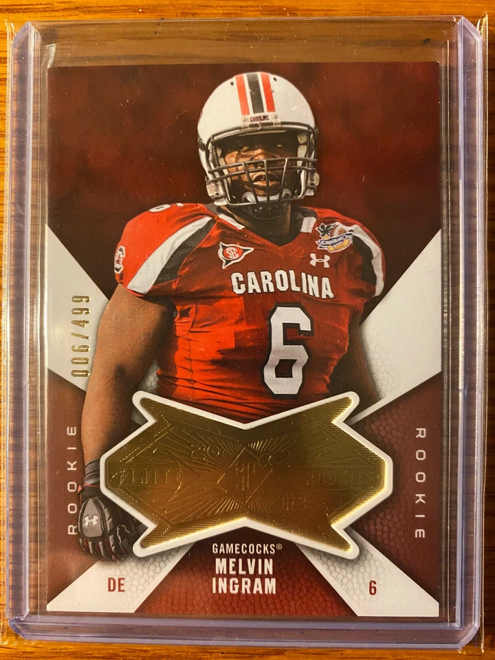 2012 Upper Deck SPX Melvin Ingram Finite RC Rookie #d 006/499 Jersey # KC Chiefs - Image 1 of 1