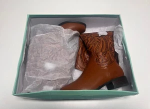 Magnum Womens Brown/coffees Leather Knee High Zip Riding Boots 11M - Picture 1 of 4