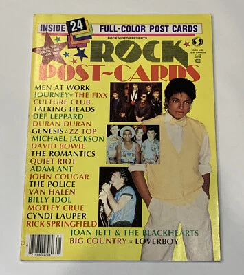Rock Post Cards Magazine Issue #1 w/ 24 Full-Color Postcards  Rock Video 1980's - Image 1 of 4