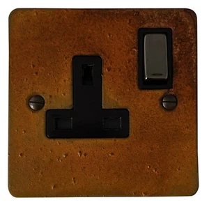 Enchufe conmutado G&H FRT309 placa plana óxido 1 banda única 13A - Imagen 1 de 1