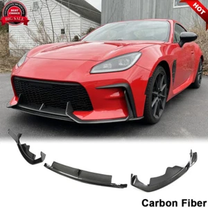 Kit de carrocería alerón labial de parachoques delantero de fibra de carbono apto para TOYOTA GR86 BRZ 2022-2024 - Imagen 1 de 12