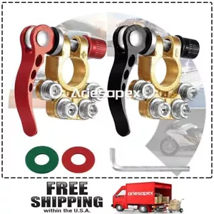 2Pcs Car Battery Terminals Connector Clamp Quick Release Adjust Disconnect Tools - Picture 1 of 7