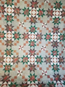 Christmas Stars Bed Quilt - Picture 1 of 6