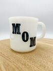 Vintage Anchor Hocking Mom White MILKGLASS Coffee Mug Mother?s Day