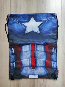 Japan Disney Store Marvel Captain America Nylon Rucksack Kordelzug Tasche Neu - Bild 1 von 4