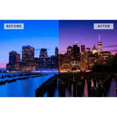 Tiffen 4" x 4" Graduated Twilight 2 Filter - Twilight Coloring in Select Areas - Image 1 of 4