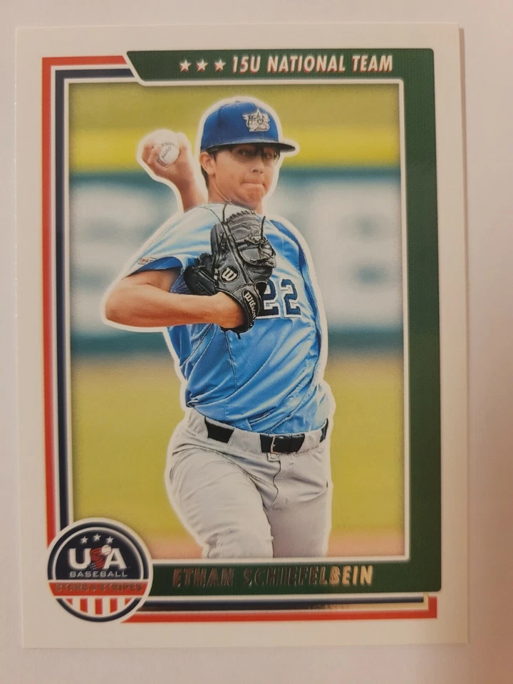 Lot of 70- Panini 2022 USA Baseball stars & stripes ETHAN SCHIEFELBEIN 70 cards - Image 1 of 1