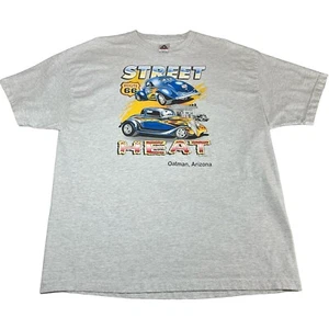 Vintage Historic Route 66 Hot Rod "Street Heat" T-Shirt Herren Größe 2XL Oatman, AZ - Bild 1 von 8