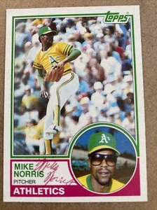 1983 Topps #620 Mike Norris AUTOGRAPHED Card - Oakland Athletics - Picture 1 of 2