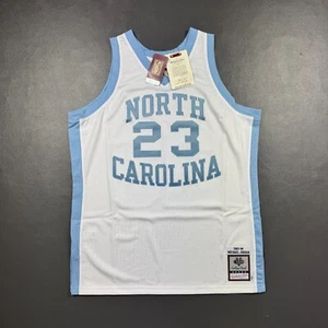 100% Authentic Michael Jordan Mitchell & Ness 83 84 Tar Heels Jersey Size 48 XL - Picture 1 of 9