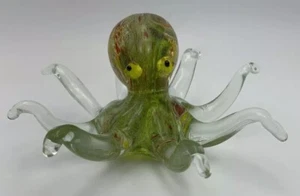 PULPO MURANO GRANDE *MULTICOLOR (verde claro) arte vidrio decoración regalo it/95 - Imagen 1 de 12