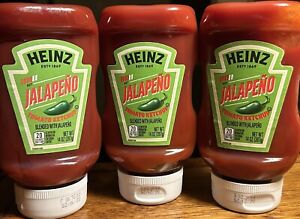 (3) 14 oz. Heinz Tomato Ketchup Jalapeno