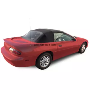 Chevy Camaro / Pontiac Firebird Convertible Soft Top, 1994-02, Black Sailcloth - Picture 1 of 2