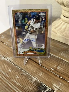 2024 Topps Update Silver Pack Sal Frelick Gold Rookie Mojo Auto 22/50 - Rangers - Picture 1 of 3