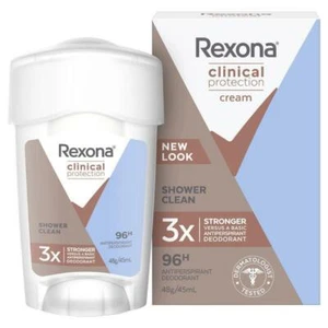 * Rexona Clinical Protection Cream Antiperspirant Deodorant Shower Clean 45mL - Picture 1 of 1