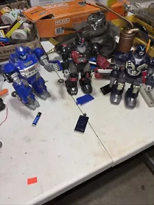 Lot of3Hap-P-Kid Toy Robots Fighter Figures Tested, They All Walk-Tested - Picture 1 of 7