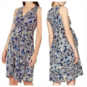 Everly grau | Umstands- & Pflege-Kunsthalstuchkleid Damen Größe Medium - Bild 1 von 9