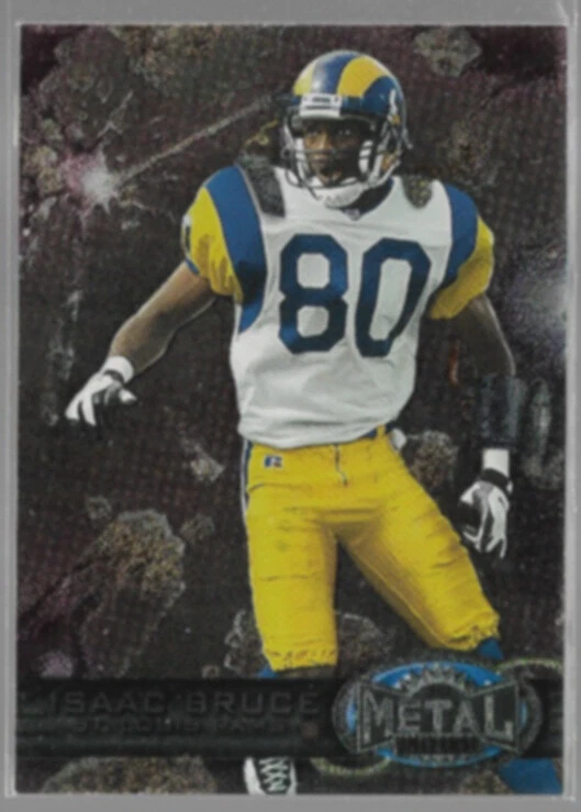 ISAAC BRUCE 1997 Metal Universe #110.  RAMS - Image 1 of 1