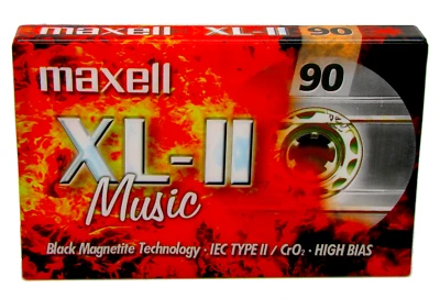 MAXELL XL-II 90 MINUTI NASTRO AUDIO CROMATO BIANCO TIPO 2 - NUOVO E SIGILLATO