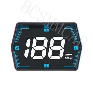 GPS Digital Speedometer Car Truck Motorcycle Head Up Display Odometer HUD MPH - Picture 1 of 15
