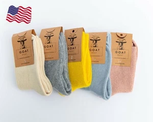 5 Pairs Cashmere socks. Goat 100% Wool Warm Cosy Very soft and delicate US 5-9 - Picture 1 of 23
