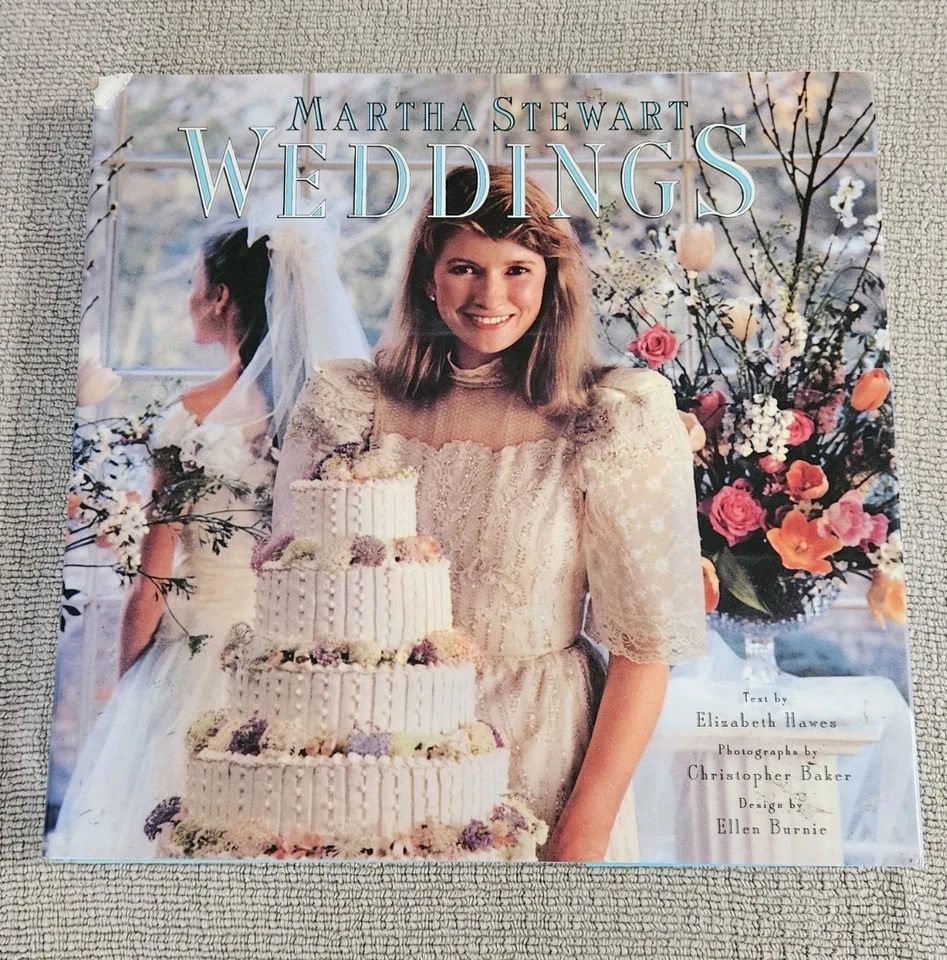 Weddings by Martha Stewart Hardcover Book 1987 Wedding Photos Recipes Decor GUC - Image 1 of 4