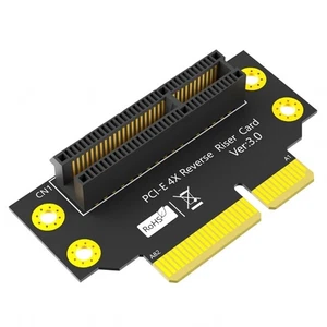 32mm Reverse 90 Degree PCIE 4X Slot to PCIe 4X Male to Female Adapters Risers - Picture 1 of 8