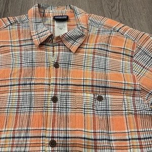 Patagonia A/C SS Lightweight Button Down Shirt Men’s Medium orange kariert für Herren - Bild 1 von 5