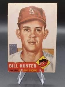 1953 Topps Set-Break #166 Bill Hunter - Foto 1 di 2