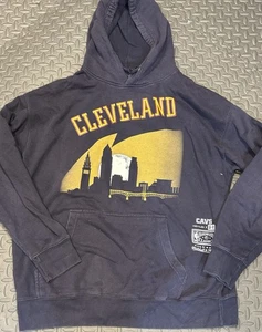 Mitchell & Ness NBA Cleveland Cavaliers Kid Cudi X BR Remix Hoody Blue Mens XL - Picture 1 of 7