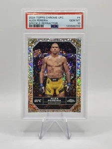2024 Topps Chrome UFC Alex Pereira Speckle #/299 PSA 10 #4 - Bild 1 von 2