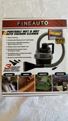 Fineauto Car Vacuum Cleaner, Portable Wet&Dry Handheld strong Suction Car New - Image 1 of 4