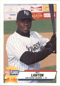 Matt Lawton 1993 Fleer ProCards #1982 RC Fort Wayne Wizards *AutographDen* - Picture 1 of 2