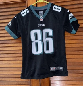 Camiseta deportiva negra Zach Ertz #86 Philadelphia Eagles talla juvenil pequeña (8) - Imagen 1 de 4