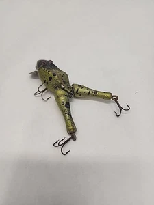 SEÑUELO DE PESCA VINTAGE PATA DE MADERA WOTTA RANA - Imagen 1 de 4