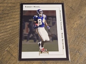 Fleer Premium #162 Randy Moss Minnesota Vikings 2001 casi nuevo - Imagen 1 de 3