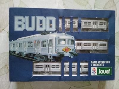 Rare JOUEF Ceji  HO Train BUDD 1985 Box Coffret Prestige Complet Rame 3 Voitures - Photo 1/4