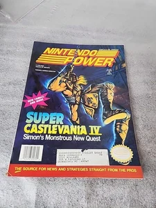 Nintendo Power Volume 32 - Vintage January 1992 Super Castlevania IV - w/ Poster - Picture 1 of 7