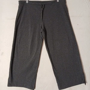 Everlast Damen Größe L Hose Grau Cropped Wideleg Yoga Jogginghose Kordelzug... - Bild 1 von 10