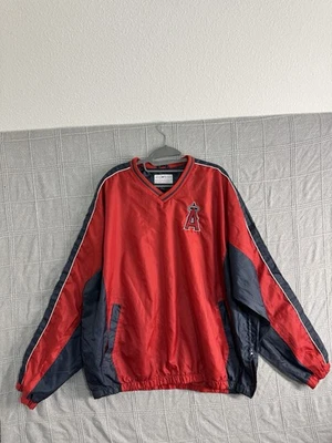 Anaheim Angels Pullover Jacket Red/Navy V-Neck - Image 1 of 4