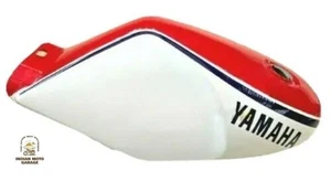 PASSEND FÜR Yamaha Rz350 Rot Weiß Stahl Benzintank - Picture 1 of 4