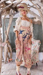 Mono con apliques europeos Magnolia Pearl Celine 148 parches y reparación nuevo con etiquetas - Imagen 1 de 4